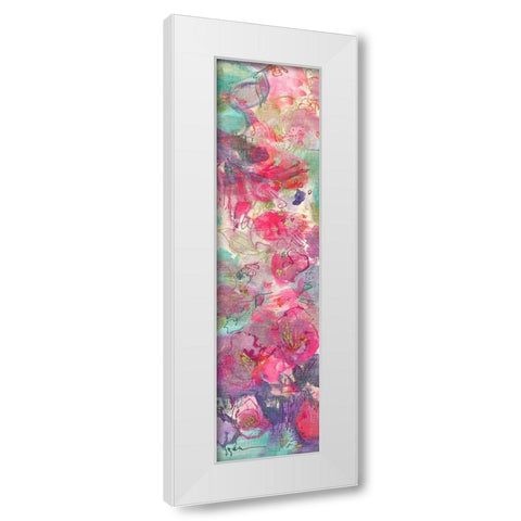 Promise Me a Rose Garden  I White Modern Wood Framed Art Print by Fagan, Dorothy