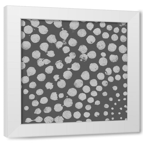 Square Decorative Batik  I White Modern Wood Framed Art Print by Saunders, Alonzo