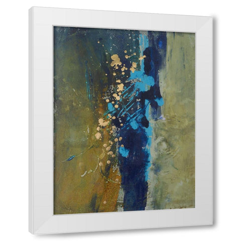Embellished Journey I White Modern Wood Framed Art Print by Combs, Joyce