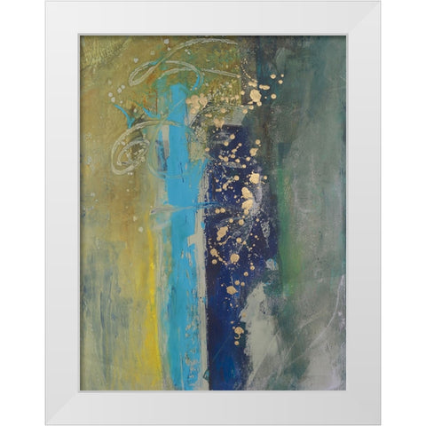 Embellished Journey II White Modern Wood Framed Art Print by Combs, Joyce
