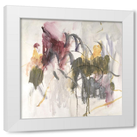 Embellished Moving On I White Modern Wood Framed Art Print by Combs, Joyce