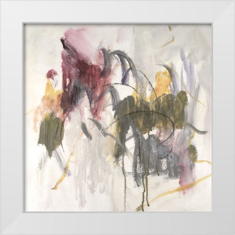 Embellished Moving On I White Modern Wood Framed Art Print by Combs, Joyce