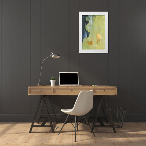 Embellished Seeking Wisdom I White Modern Wood Framed Art Print by Combs, Joyce