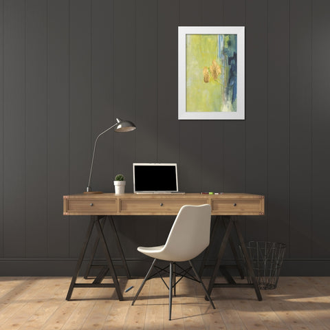 Embellished Seeking Wisdom II White Modern Wood Framed Art Print by Combs, Joyce