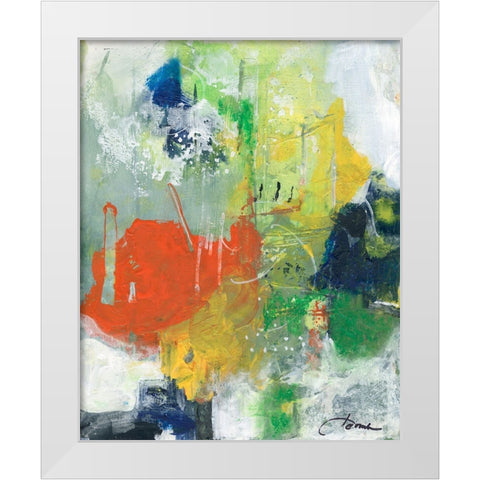 Delightful Dreams  II White Modern Wood Framed Art Print by Combs, Joyce