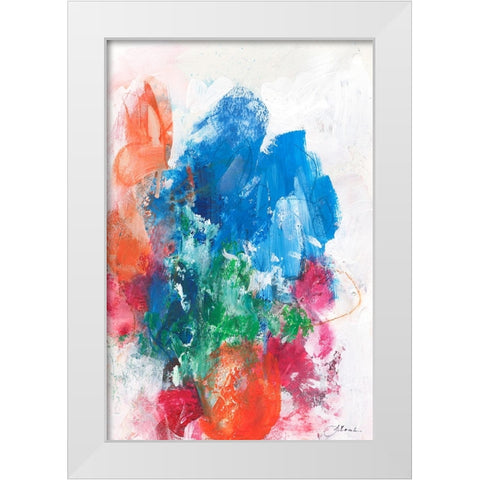 An Early Spring I White Modern Wood Framed Art Print by Combs, Joyce