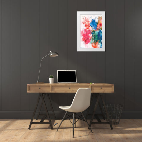 An Early Spring II White Modern Wood Framed Art Print by Combs, Joyce