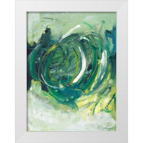 My Imagination I White Modern Wood Framed Art Print by Combs, Joyce