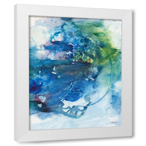 Solitary II White Modern Wood Framed Art Print by Combs, Joyce