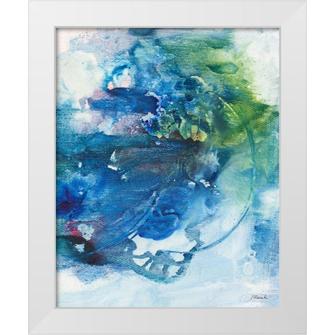 Solitary II White Modern Wood Framed Art Print by Combs, Joyce
