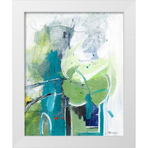 Air Castles I White Modern Wood Framed Art Print by Combs, Joyce