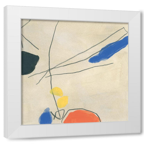 Dreaming Miro VIII White Modern Wood Framed Art Print by Vess, June Erica