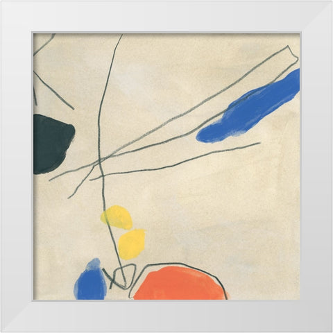 Dreaming Miro VIII White Modern Wood Framed Art Print by Vess, June Erica