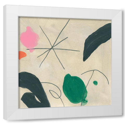 Dreaming Miro IX White Modern Wood Framed Art Print by Vess, June Erica