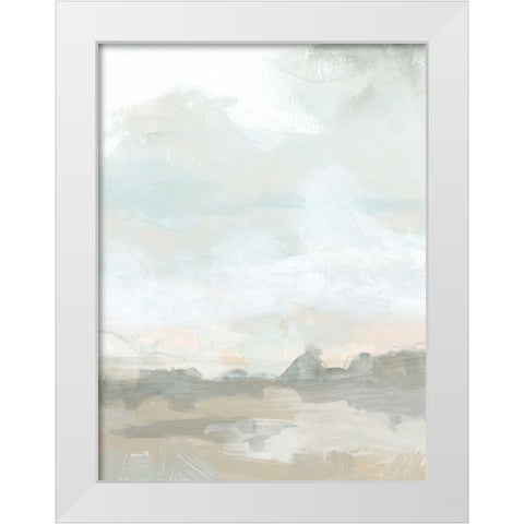 Mesa Whiteout III White Modern Wood Framed Art Print by Vess, June Erica
