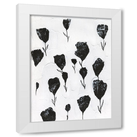 Pressed Poppurri I White Modern Wood Framed Art Print by Lam, Vanna