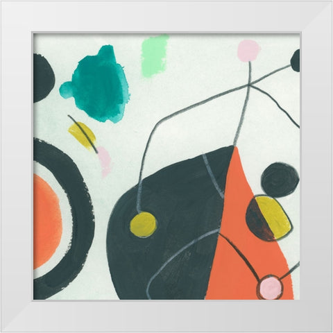 Aquatic Constant IV White Modern Wood Framed Art Print by Vess, June Erica