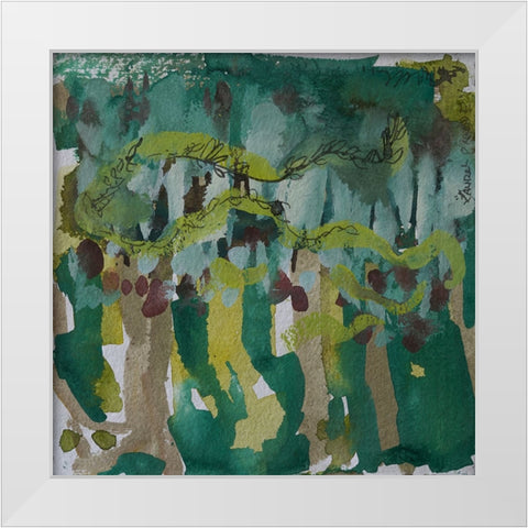 The Graduation II White Modern Wood Framed Art Print by Ferrell, Erin McGee