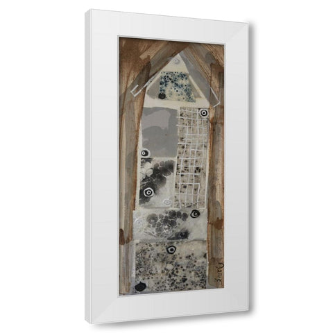 Honey Bee House I White Modern Wood Framed Art Print by Ferrell, Erin McGee