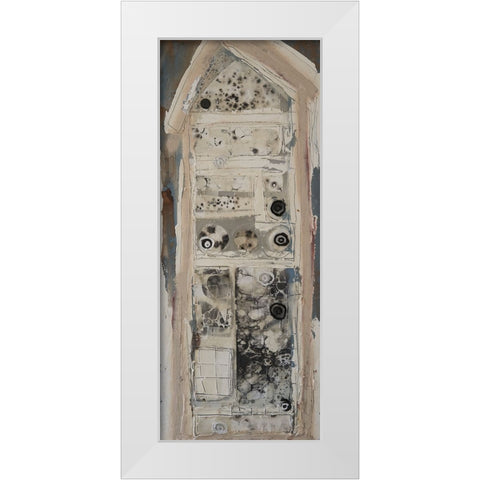 Honey Bee House II White Modern Wood Framed Art Print by Ferrell, Erin McGee