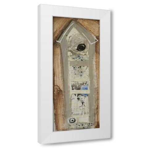Honey Bee House IV White Modern Wood Framed Art Print by Ferrell, Erin McGee