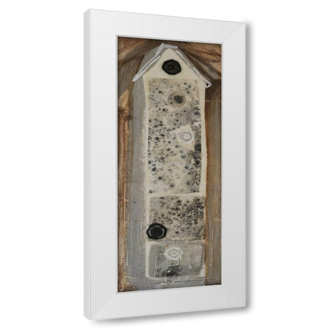 Honey Bee House VIII White Modern Wood Framed Art Print by Ferrell, Erin McGee