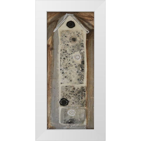 Honey Bee House VIII White Modern Wood Framed Art Print by Ferrell, Erin McGee