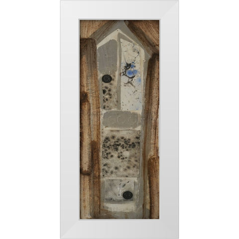 Honey Bee House IX White Modern Wood Framed Art Print by Ferrell, Erin McGee