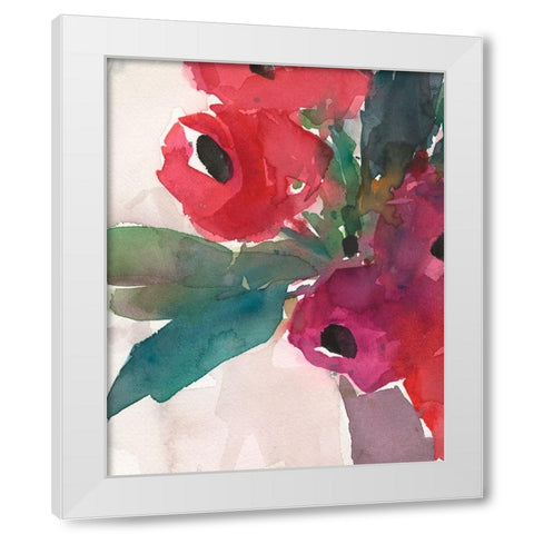 Behind the Meaning of Tulips I White Modern Wood Framed Art Print by Dixon, Samuel