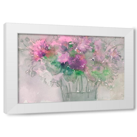 The Table Arrangement I White Modern Wood Framed Art Print by Dixon, Samuel