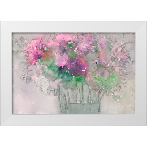 The Table Arrangement I White Modern Wood Framed Art Print by Dixon, Samuel