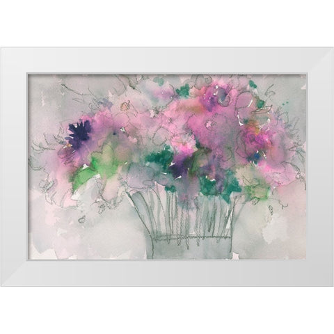 The Table Arrangement II White Modern Wood Framed Art Print by Dixon, Samuel
