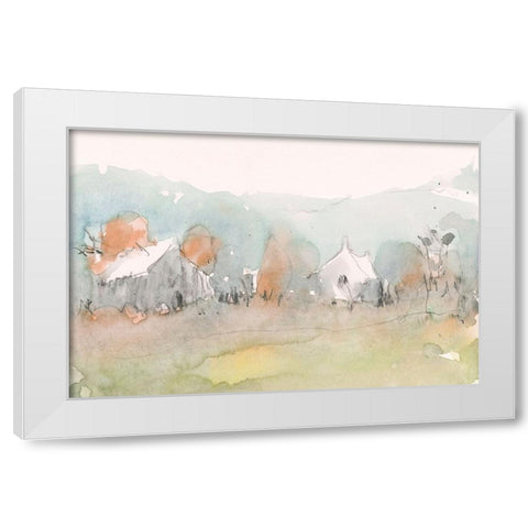 Along the Open Terrain  I White Modern Wood Framed Art Print by Dixon, Samuel