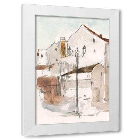 Another Frigiliana Sketch I White Modern Wood Framed Art Print by Dixon, Samuel