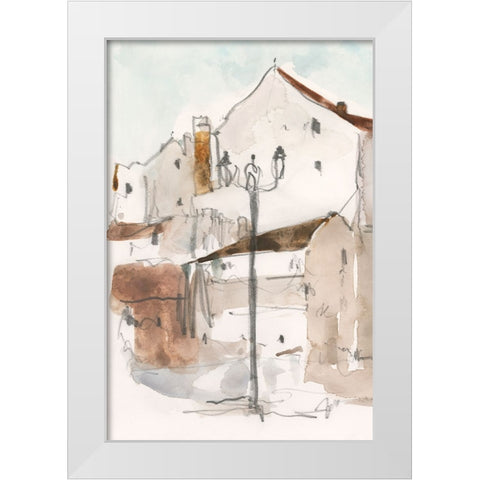 Another Frigiliana Sketch I White Modern Wood Framed Art Print by Dixon, Samuel