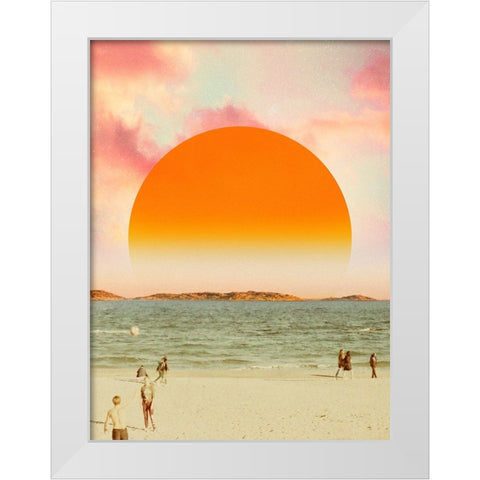 Retro Dreamscape II White Modern Wood Framed Art Print by Barnes, Victoria