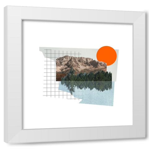 Get Away III White Modern Wood Framed Art Print by Wang, Melissa