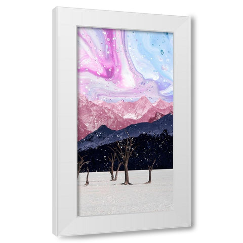 Violet Valleys I White Modern Wood Framed Art Print by Wang, Melissa