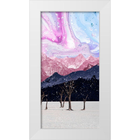 Violet Valleys I White Modern Wood Framed Art Print by Wang, Melissa