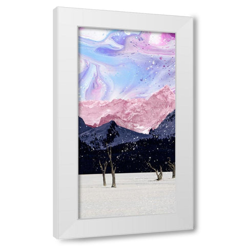 Violet Valleys II White Modern Wood Framed Art Print by Wang, Melissa