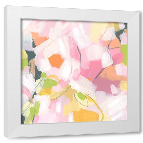 Citrus Prism IV White Modern Wood Framed Art Print by Vess, June Erica