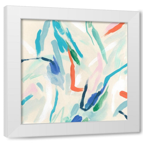 Spatial Interaction I White Modern Wood Framed Art Print by Vess, June Erica