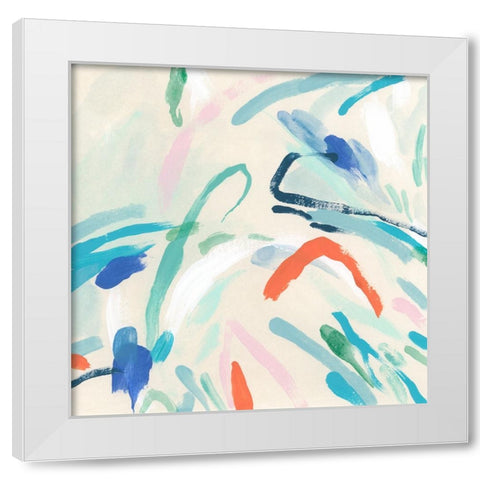 Spatial Interaction II White Modern Wood Framed Art Print by Vess, June Erica