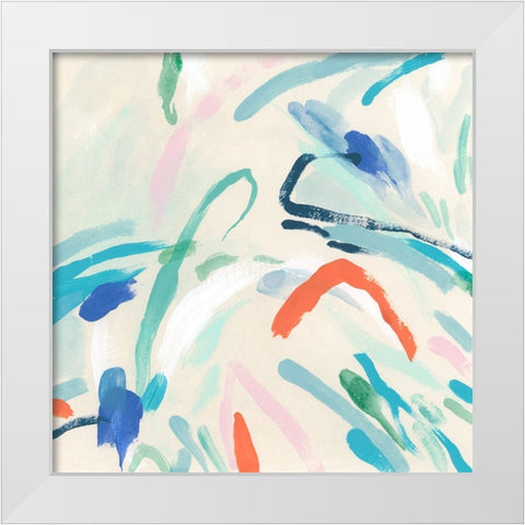 Spatial Interaction II White Modern Wood Framed Art Print by Vess, June Erica