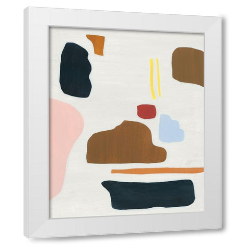 Geo Spots I White Modern Wood Framed Art Print by Popp, Grace