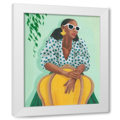 Brunch Date I White Modern Wood Framed Art Print by Popp, Grace