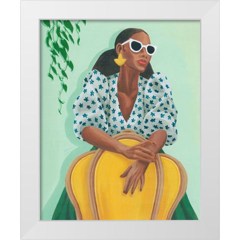 Brunch Date I White Modern Wood Framed Art Print by Popp, Grace