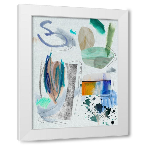 Ocean Surface IV White Modern Wood Framed Art Print by Wang, Melissa