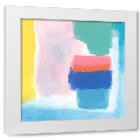 Pivot Palette IV White Modern Wood Framed Art Print by Vess, June Erica