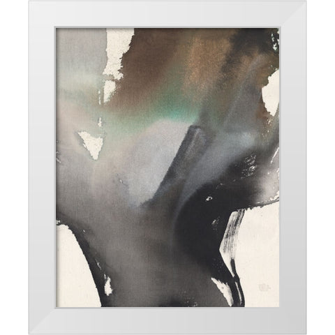 Onyx Wash I White Modern Wood Framed Art Print by Goldberger, Jennifer